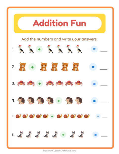 Preview of Math Puzzle worksheet featuring Camping for grade 1