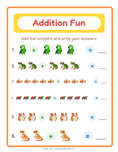 Preview of Code Addition worksheet featuring Shapes for kindergarten