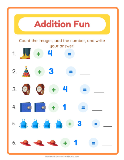Preview of Find Objects worksheet featuring Tools for kindergarten