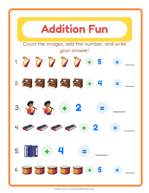Preview of Find And Count worksheet featuring Fruits for preschool