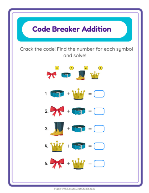 Preview of Pattern Train worksheet featuring Furniture for kindergarten