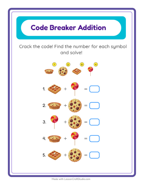 Preview of Picture Sudoku worksheet featuring Birds for kindergarten
