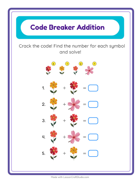 Preview of Missing Pieces worksheet featuring Camping for kindergarten