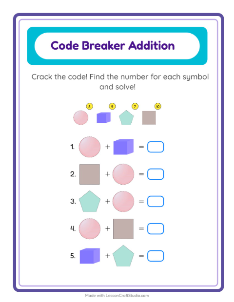 Preview of Picture Sudoku worksheet featuring Trees for kindergarten