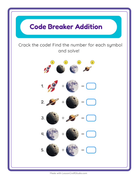 Preview of Grid Match worksheet featuring Summer for kindergarten