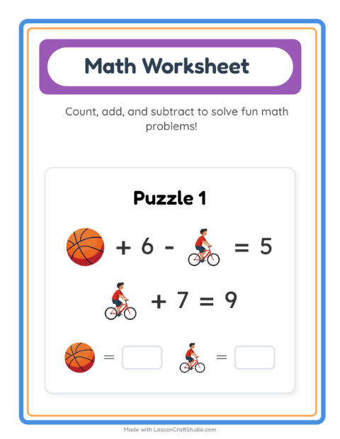 Preview of Matching worksheet featuring Toys for kindergarten