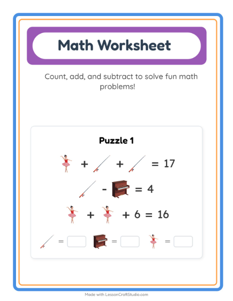 Preview of Cryptogram worksheet for kindergarten