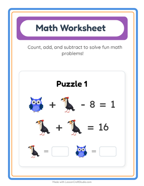Preview of Missing Pieces worksheet featuring Spring for kindergarten
