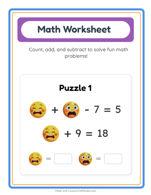 Preview of More Or Less worksheet featuring Space for preschool