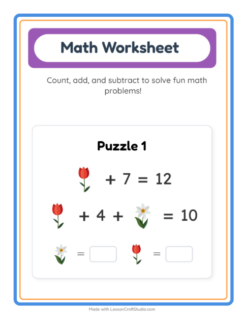 Preview of Big Or Small worksheet featuring Spring for preschool