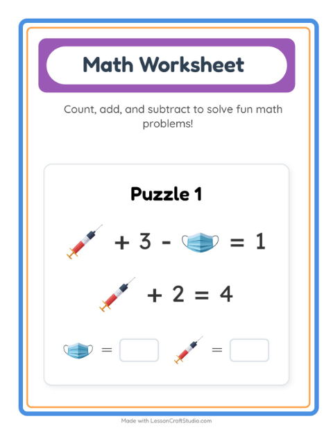 Preview of Picture Trail worksheet featuring Space for kindergarten