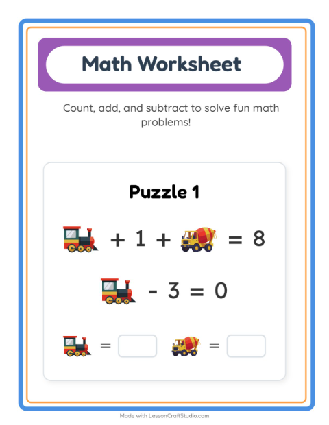 Preview of Find And Count worksheet featuring Furniture for preschool