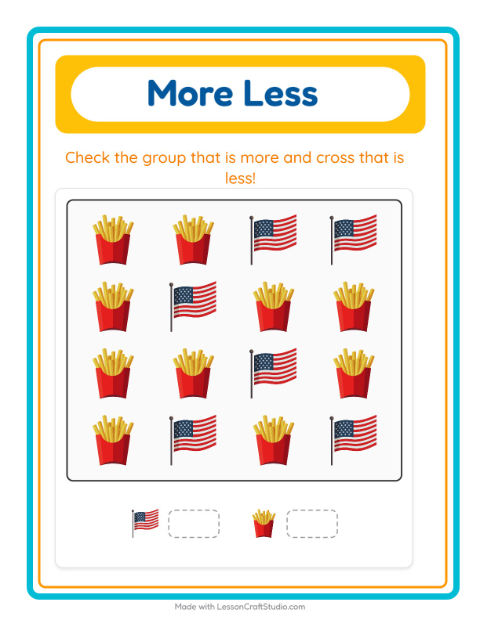 Preview of Find And Count worksheet featuring Kitchen Tools for preschool