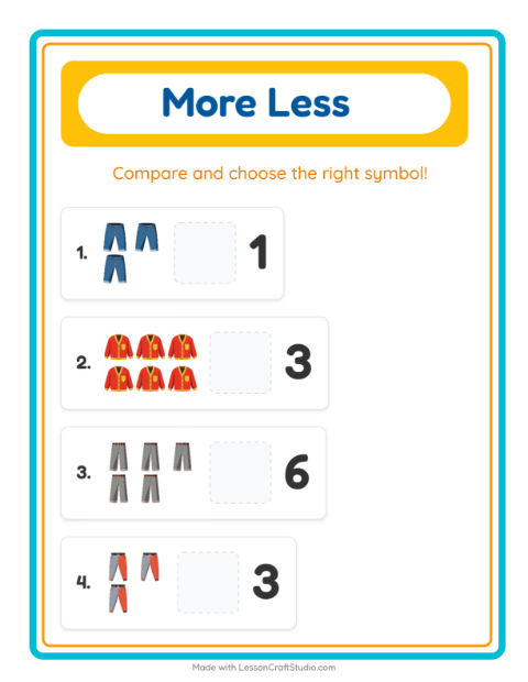 Preview of Math Worksheet worksheet featuring Reptiles and Amphibians for kindergarten