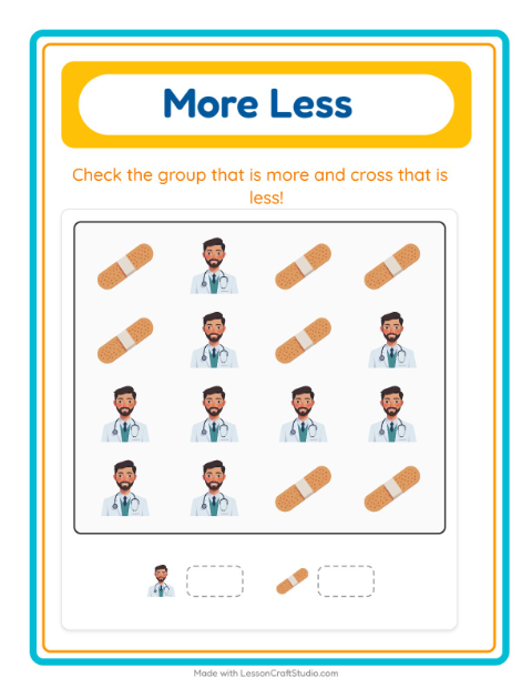Preview of Find And Count worksheet featuring Around the House for preschool
