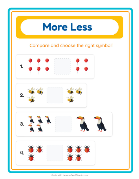 Preview of Missing Pieces worksheet featuring Birds for kindergarten