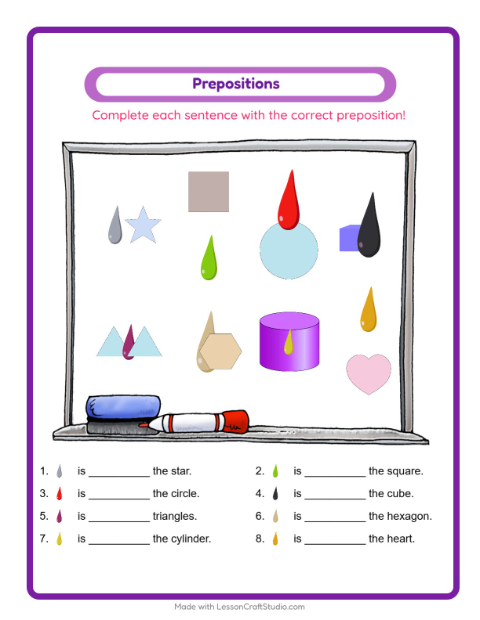 Prepositions Practice