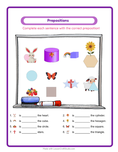 Preview of Addition worksheet featuring Furniture for kindergarten