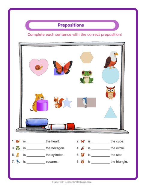 Preview of Pattern Train worksheet featuring Birds 2 for kindergarten