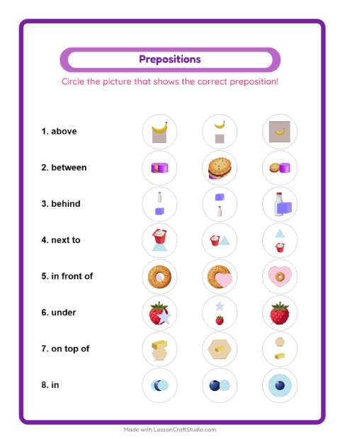 Preview of Missing Pieces worksheet featuring Accessories for kindergarten