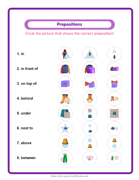 Preview of Picture Sort worksheet for kindergarten
