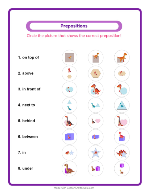 Preview of Matching worksheet featuring Activities for kindergarten