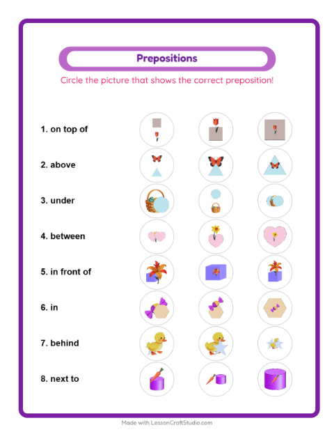 Preview of Picture Sort worksheet for kindergarten