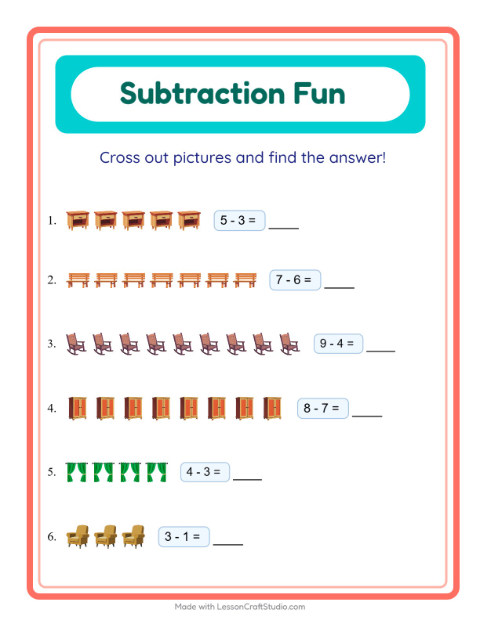 Preview of Word Guess worksheet featuring Tools for kindergarten