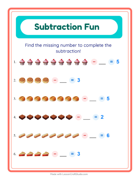 Preview of Pattern Worksheet worksheet featuring Accessories for grade 1