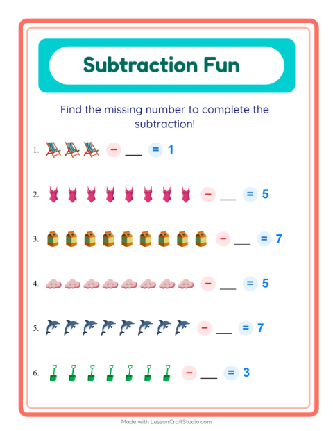 Preview of Math Puzzle worksheet featuring Classroom for grade 1