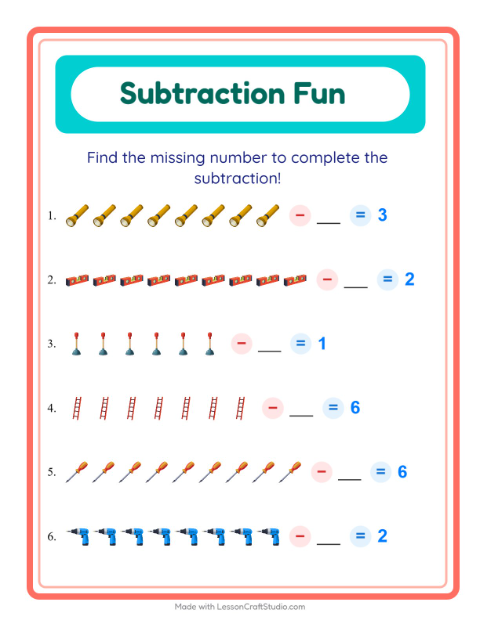 Preview of Math Puzzle worksheet featuring Miscellaneous for grade 1