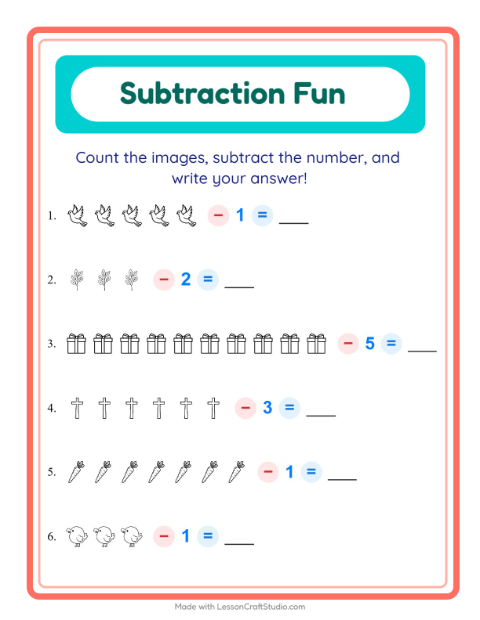 Subtraction Practice