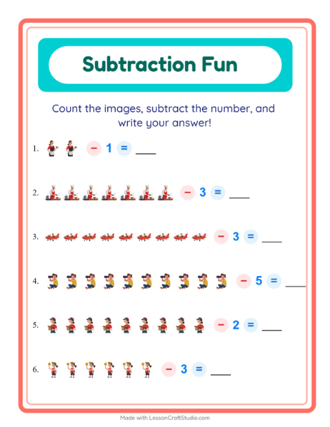 Preview of Math Puzzle worksheet featuring Tools for grade 1