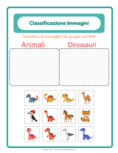 Anteprima della scheda di Ordina Le Immagini per Scuola dell'infanzia (5-7 anni)