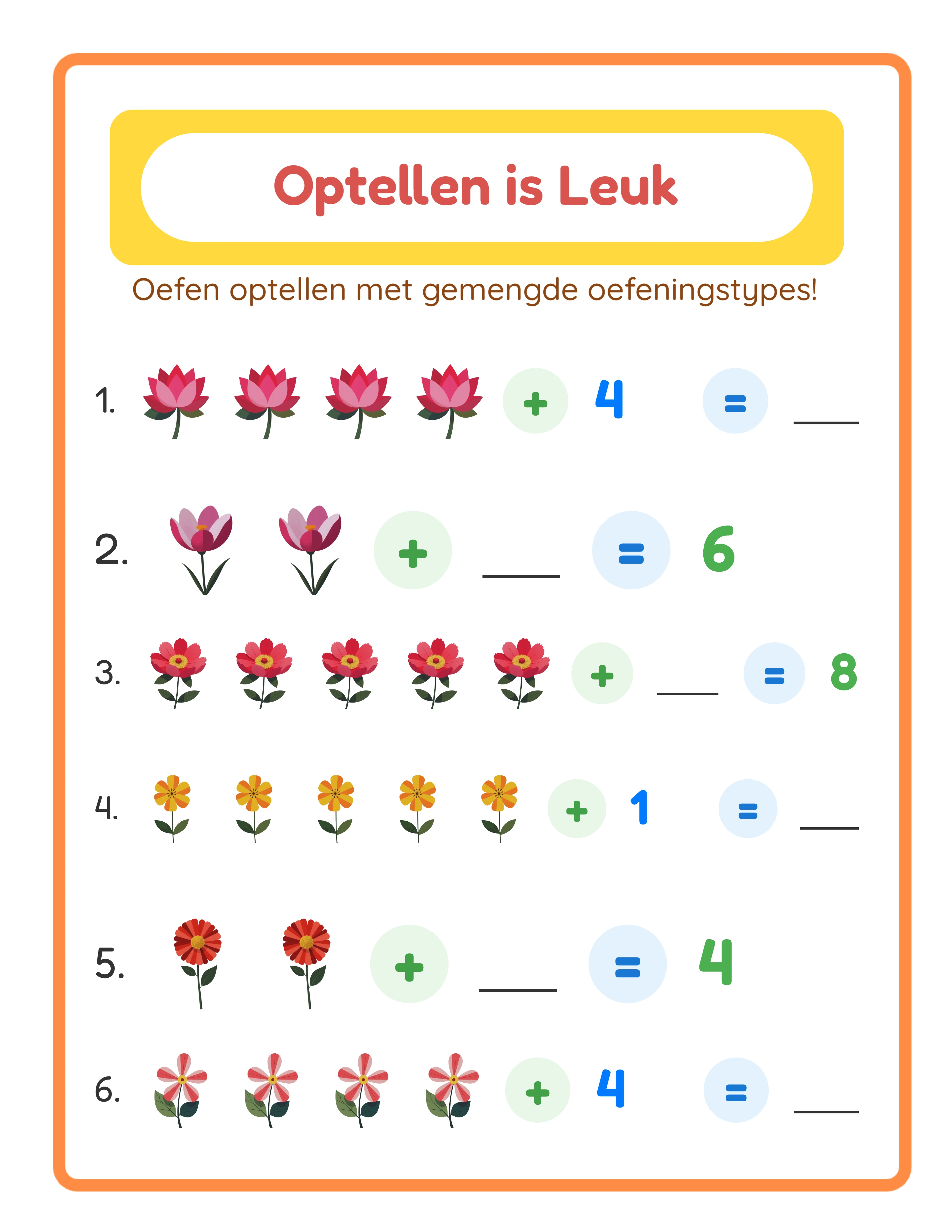 Featured addition worksheet — colorful themed pictures for joyful math learning