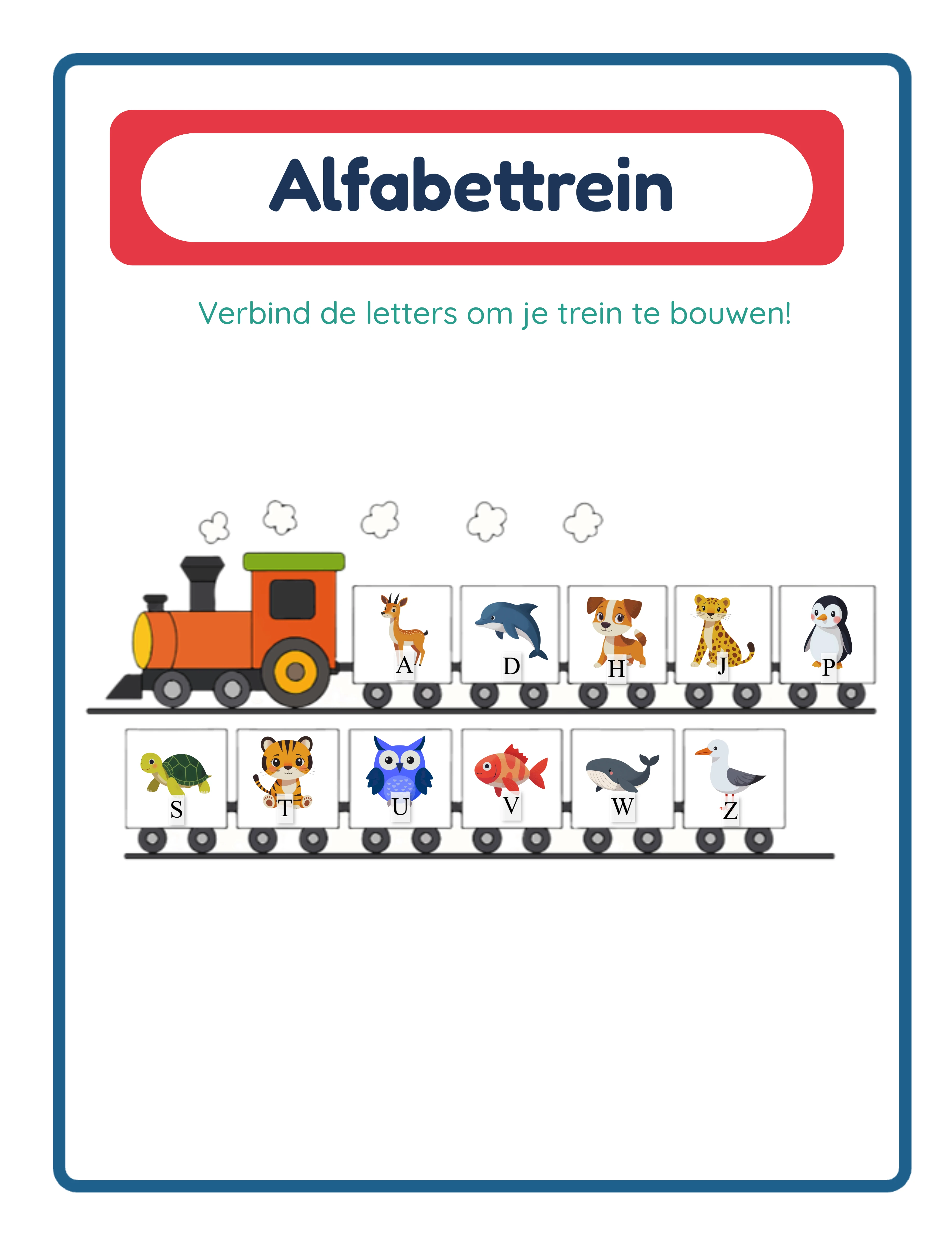Alphabet train answer key