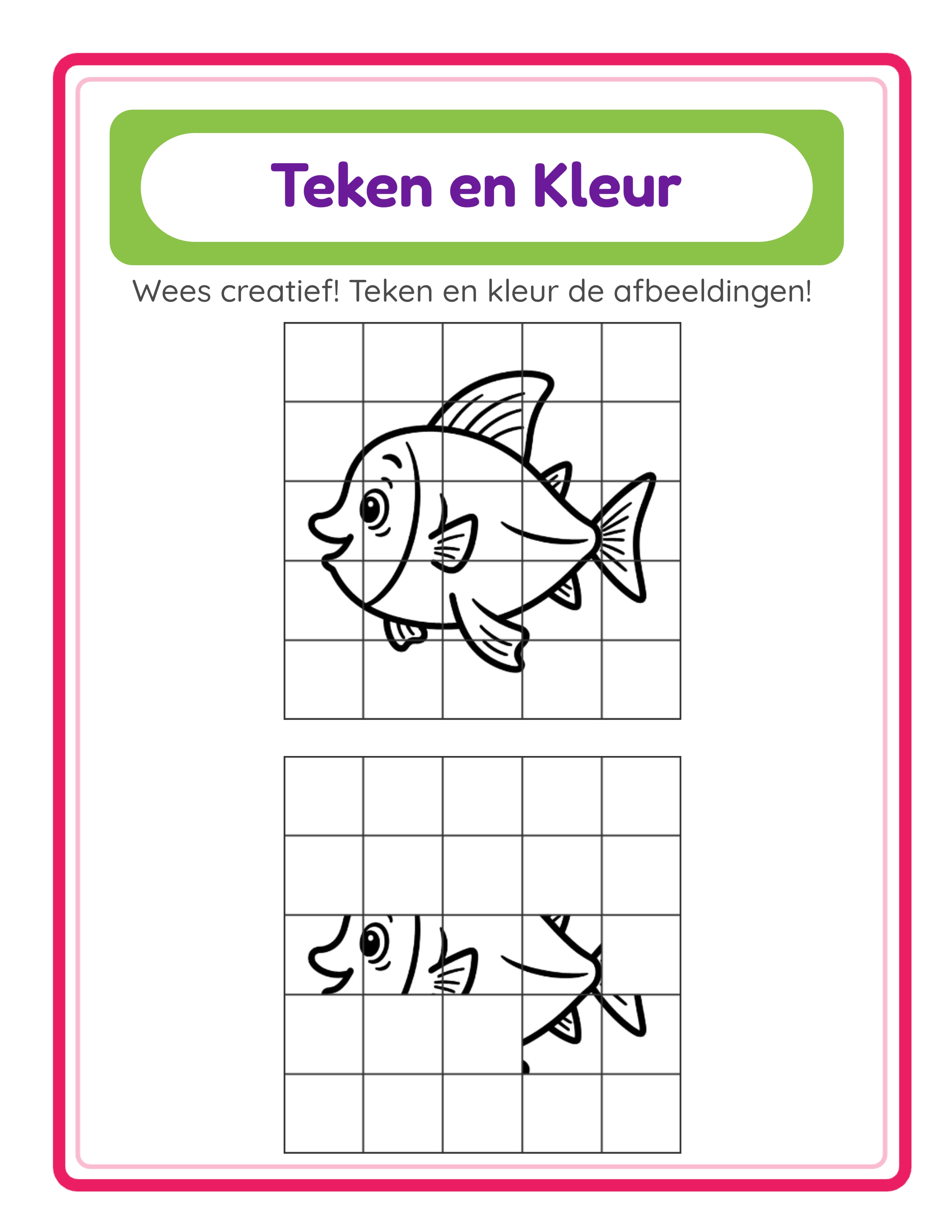 Professional grid drawing worksheet