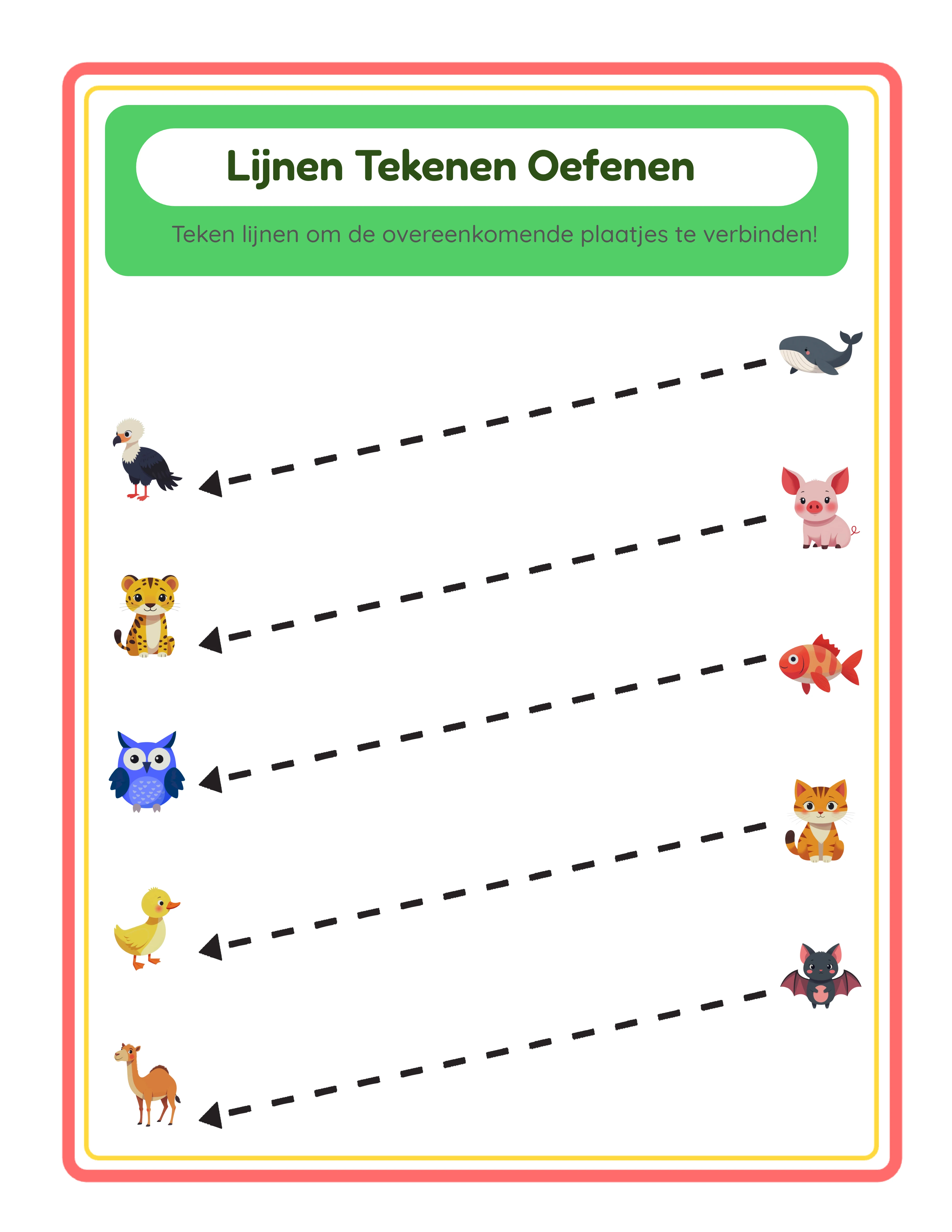 Professional line drawing worksheet