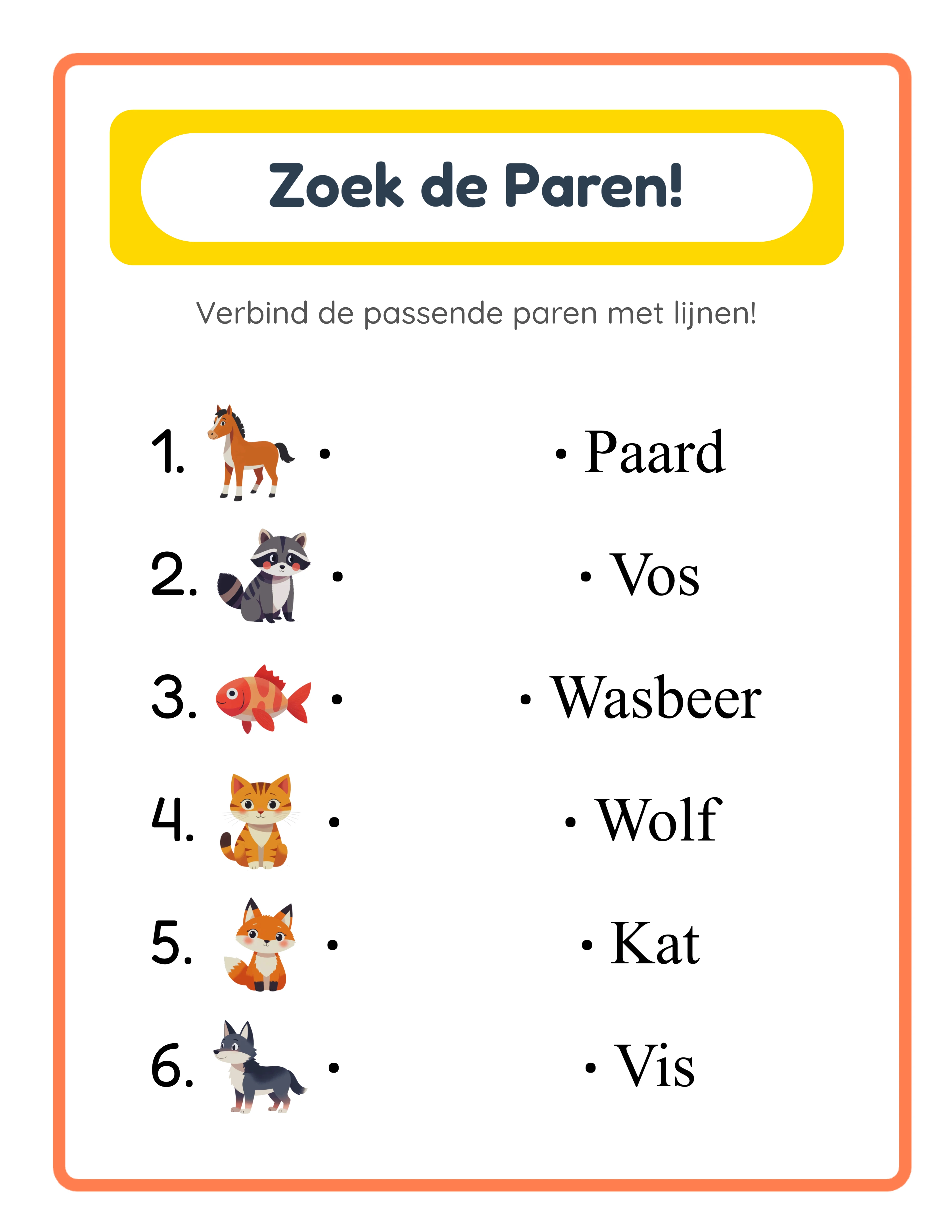 Matching — themed image vocabulary