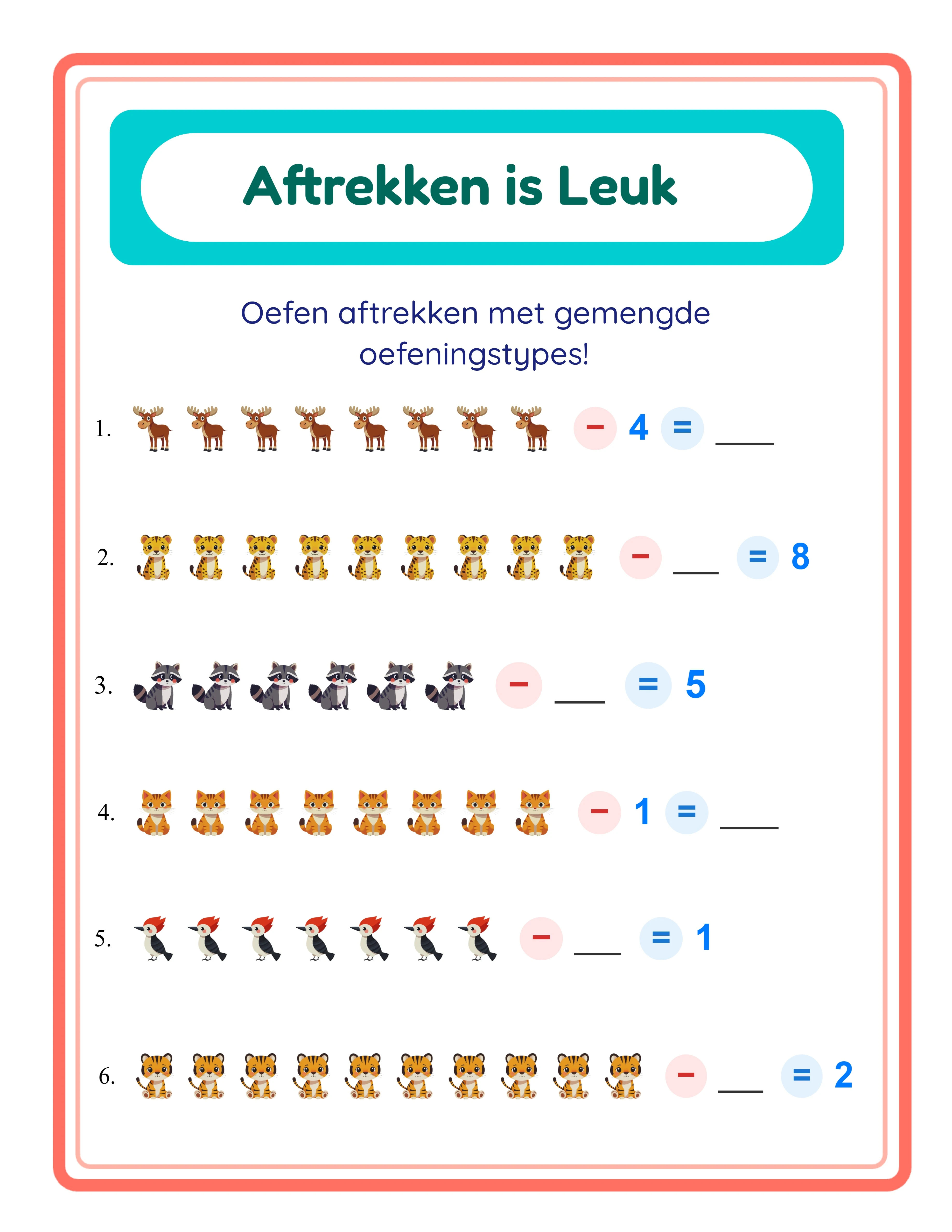 Find the subtrahend worksheet — challenging format