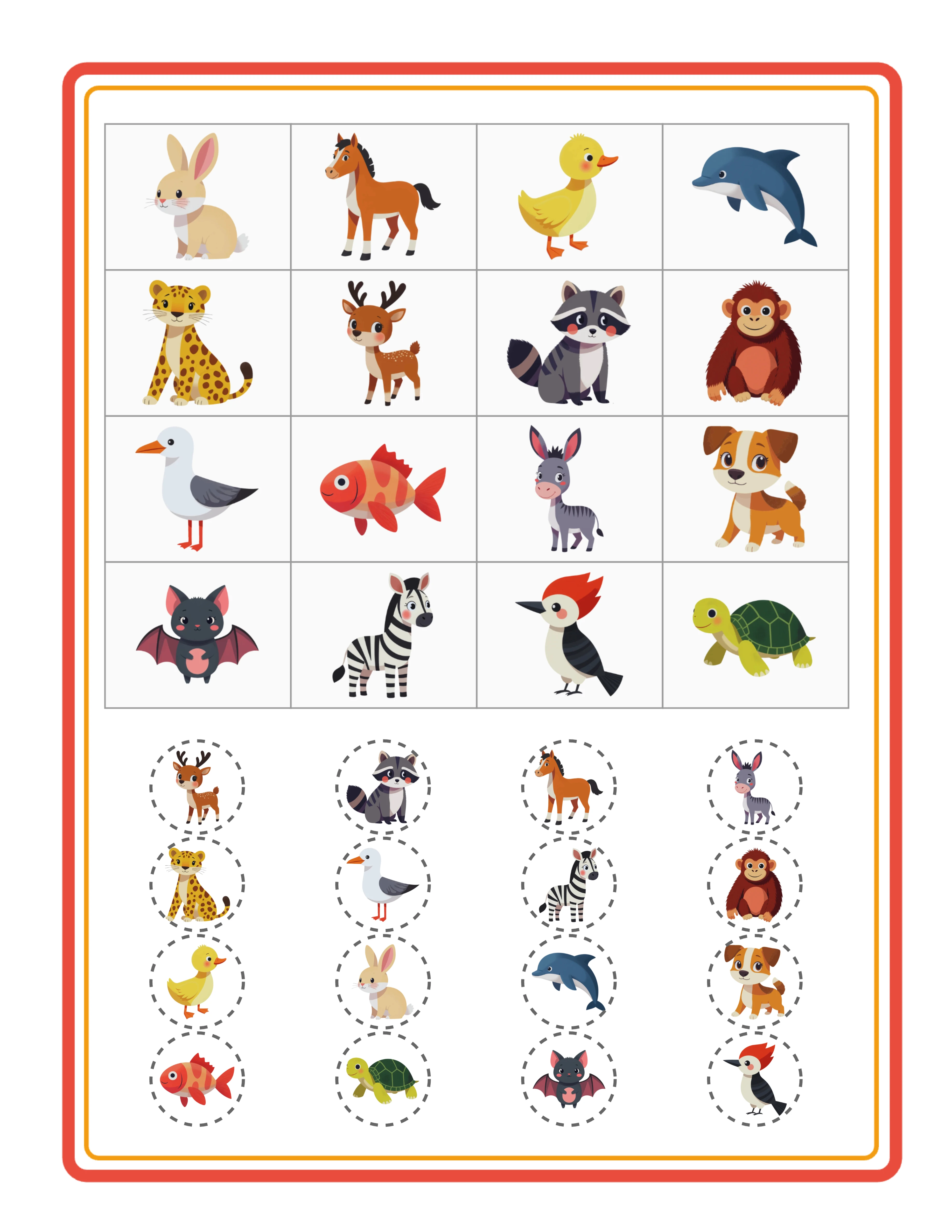 Dinosaur Bingo Cards for sellers and Event Planners