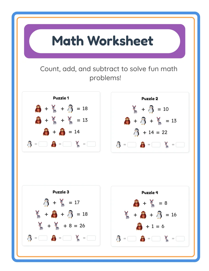 Math Worksheets
