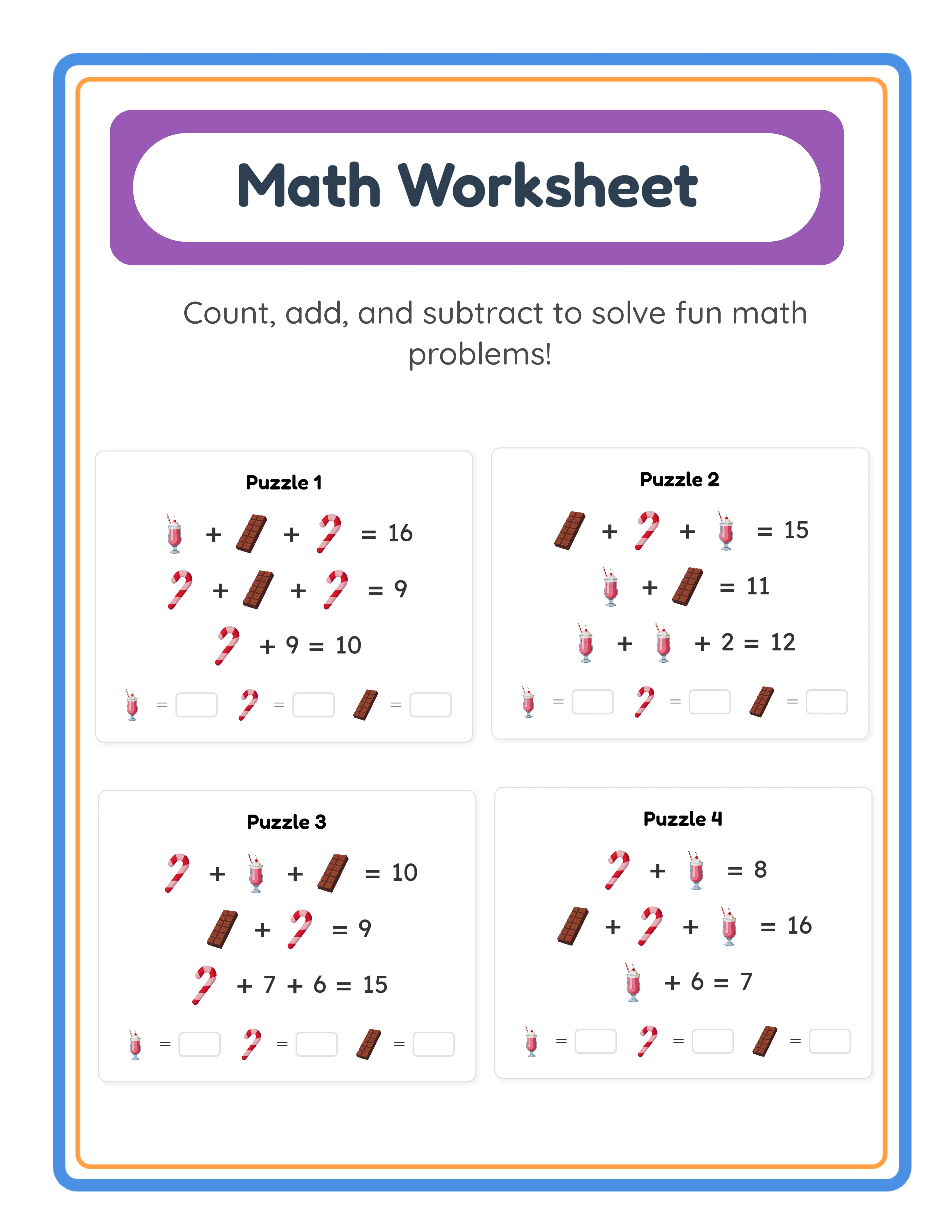 Math Worksheet professional worksheet