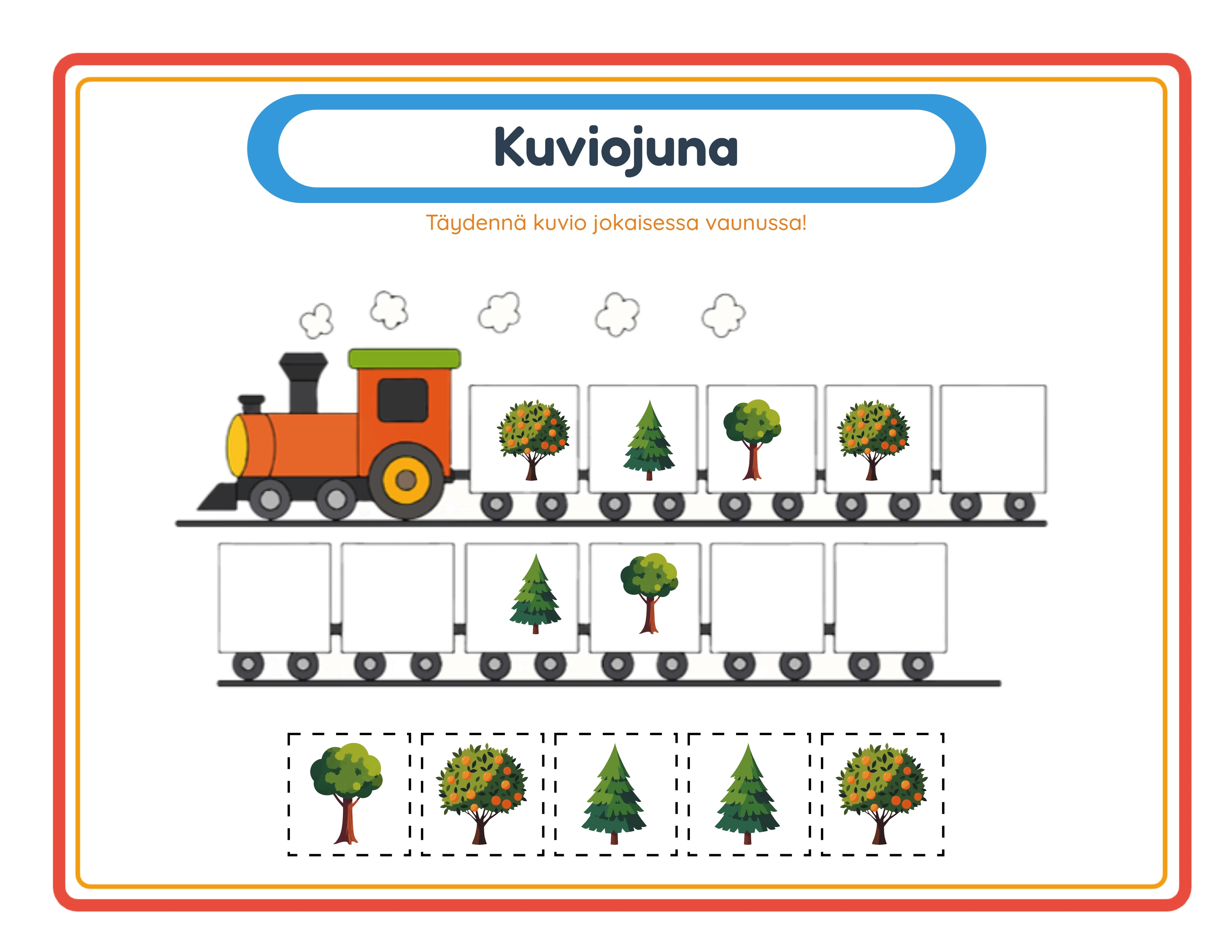 Professional pattern train worksheet